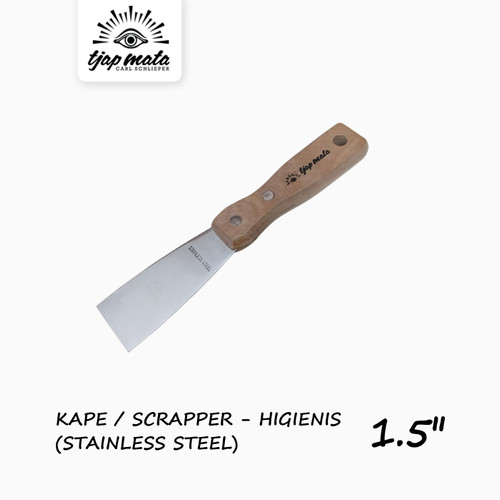 TJAP MATA / CAP MATA Kape / Scrapper 1 1/2" (Stainless Steel/Higienis)