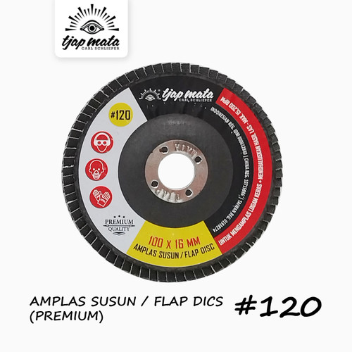 TJAP MATA / CAP MATA Amplas Susun / Flap Disc 100 MM #120 (Premium)