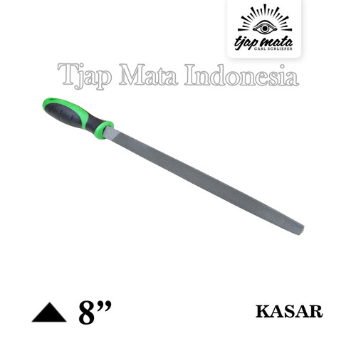 TJAP MATA / CAP MATA Kikir Segitiga (Kasar) 8", Gagang Karet