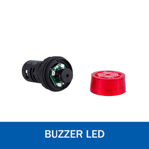 Pilot Lamp Buzzer LED Flash and Beep AD16-22SM AC/ACDC 220V