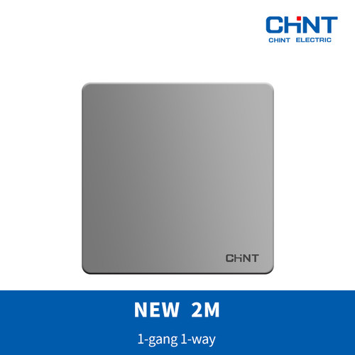 CHINT NEW2M - SILVER 1-gang 1-way switch / saklar