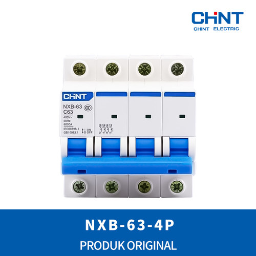 MCB Chint NXB 4P 6kA (1A 2A 4A 50A 63A)