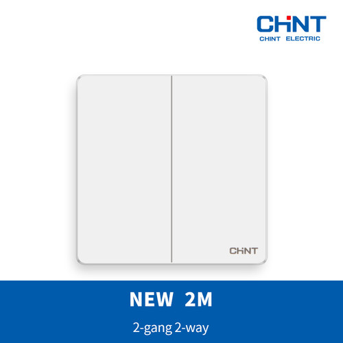 CHINT G NEW2M 2-gang 2-way switch/saklar