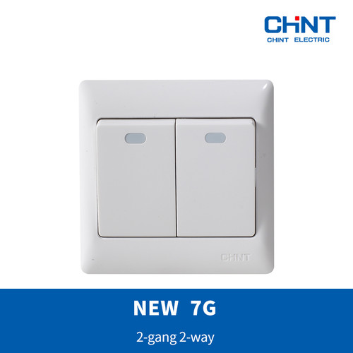 CHINT G NEW7 2-gang 2-way switch / saklar