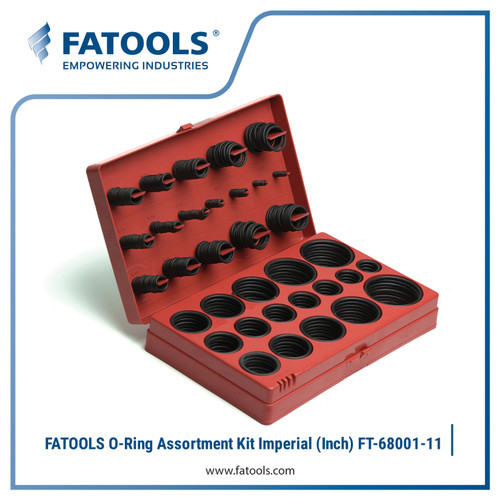 FATOOLS 68001-11 O-Ring Assortment Kit Inch Seal Karet Oring NBR 420pc