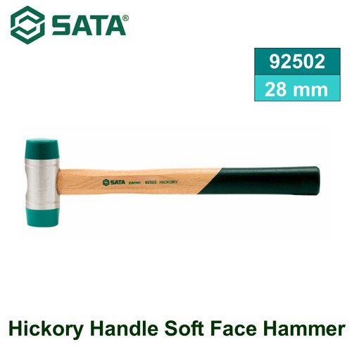 Palu 92502 Hickory Handle Soft Face Hammer 28 mm Sata Tools