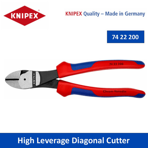 Tang Potong 74 22 200 High Leverage Diagonal Cutter Knipex