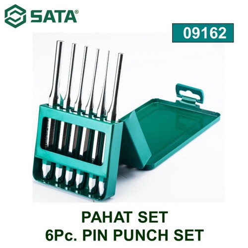 Pahat Pin Set 09162 - 6Pcs Pin Punch Set Sata Tools