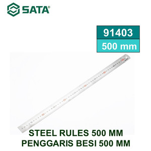 Penggaris besi 500 mm Steel Rules 50 cm Sata Tools