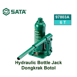 Dongkrak Botol Hidrolik 97803A Hydraulic Bottle Jack 6 Ton Sata Tools