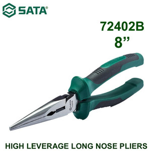 Tang Lancip 8" Hemat Tenaga 72402B High Lev Long Nose Plier Sata Tools