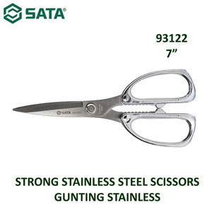 Gunting Stainless 93122 - Strong Stainless Steel Scissors Sata Tools