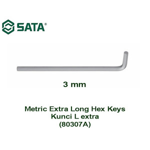 Kunci L 3.0 mm 80307A Metrik Extra Long Hex Key Sata Tools