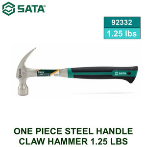 Palu Tanpa Sambung 92332 One Pc Steel Handle Claw Hammer 1.25 Lbs Sata