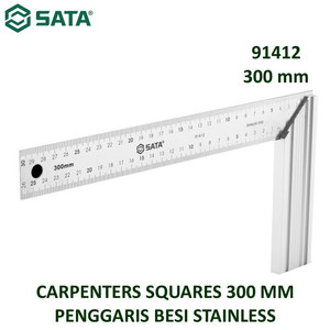 Penggaris Besi 91412 - Carpenters Squares 300 mm Sata Tools