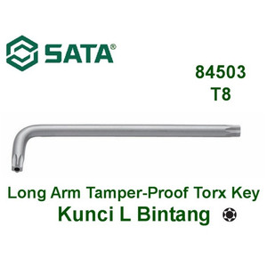 Kunci L Bintang 84503 - Torx Tamper Proof Key T-8 Sata Tools