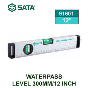 Alat Ukur Waterpass 91601 Waterpass Level 300mm/12 Inch Sata Tools