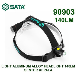 Senter Kepala 90903 - Light Aluminum Alloy Headlight 140Lm Sata Tools