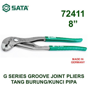 Tang Burung/Kunci Pipa 72411 - G Series Groove Joint 8' Sata Tools