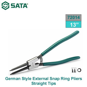 Tang Snap Ring Pliers External Open Straight 13" 72014 Germany Ty Sata