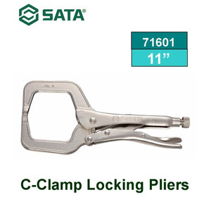 Tang Jepit Las 71601 C-Clamp Locking Pliers 11" Sata Tools