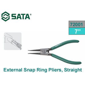 Tang Snap Ring Pliers External Straight 7" 72001 Sata Tools