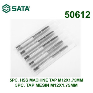 Mata Bor 50612 - 5Pc. Hss Machine Tap M12 X 1.75 mm Sata Tools