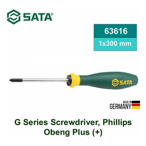 Obeng Plus 1 X 300 mm 63616 (Germany) Screwdriver Phillips Sata Tools