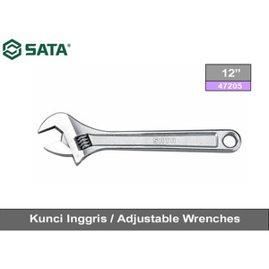 Kunci Inggris 12" / 300 mm 47205 Adjustable Wrench Sata Tools