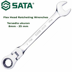 Kunci Ring Pas 16mm Flex Head Ratcheting Wrenches 46407 Sata Tools