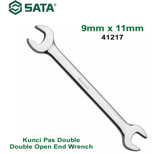 Kunci Pas Double 9 X 11 mm Double Open End Wrench 41217 Sata Tools