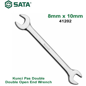 Kunci Pas Double 8 X 10 mm - Double Open End Wrench 41202 Sata Tools