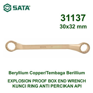 Kunci Ring Anti Percikan Api 31137 30 X 32 mm Box End Wrench Sata Tool