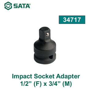 Adaptor Socket 34717 1/2" F X 3/4" M Impact Drive Adapter Sata Tools