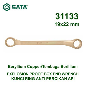 Kunci Ring Anti Percikan Api 31133 19 X 22 mm Box End Wrench Sata Tool