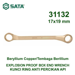 Kunci Ring Anti Percikan Api 31132 17 X 19 mm Box End Wrench Sata Tool