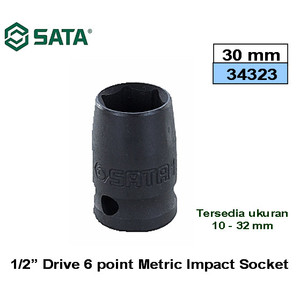 Kunci Shock Mata Sok Impact 1/2" 30 mm 34323 Socket Sata Tools