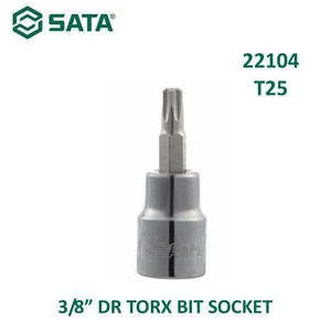 Mata Sok Bit Bintang T25 22104 - 3/8" Dr. Bit Socket Torx Sata Tools