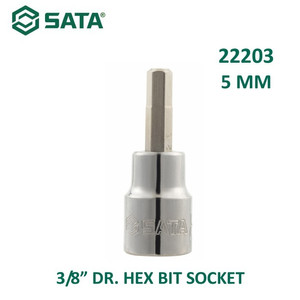 Mata Sok Bit Hex 5 mm 22203 - 3/8" Dr. Bit Socket Hex Sata Tools