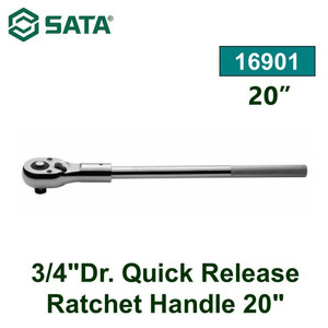 Gagang Shock 16901 - 3/4" Dr. Quick Release Ratchet 20" Sata Tools