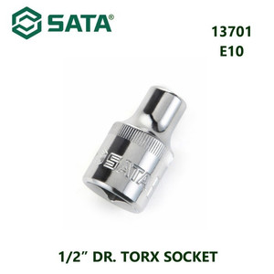 Kunci Shock Mata Sok Bintang 13701 1/2" Dr. Torx Socket E10 Sata Tools