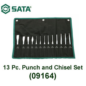 Pahat Besi Pukul 13 Pcs 09164 13 Pcs Punch And Chisel Set Sata Tools