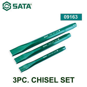 Pahat Isi 3 Pcs 09163 - 3 Pcs Chisel Set Sata Tools