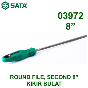 Kikir Besi Bulat 8" 03972 Round File, Second 8" Sata Tools