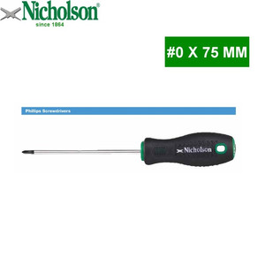 Obeng Plus Ph #0 X 75 Mm - Philips Screwdriver Nicholson