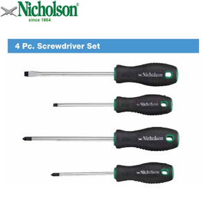 Obeng Set 4 Pcs - 4Pcs Screw Driver Set Nicholson