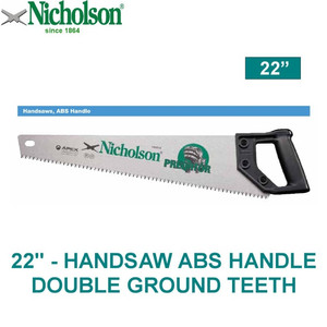 Gergaji Kayu/Tangan 22" - Handsaw Abs Handle Double Teeth Nicholson