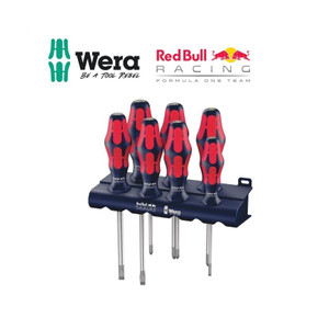 Obeng Racing Set Wera 05227700001 Limited Edition Red Bull, Rack, 7 Pc