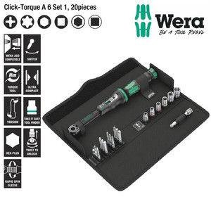 Torsi Torque Klik Set Wera 05130110001 Click-Torque A 6 Set 1 - 20 Pcs