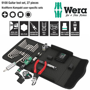 Tool Kit Set Gitar Wera 05134015001 9101 Guitar Tool Set 27 Pc